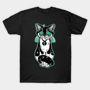 Black and white mystery cat T-Shirt